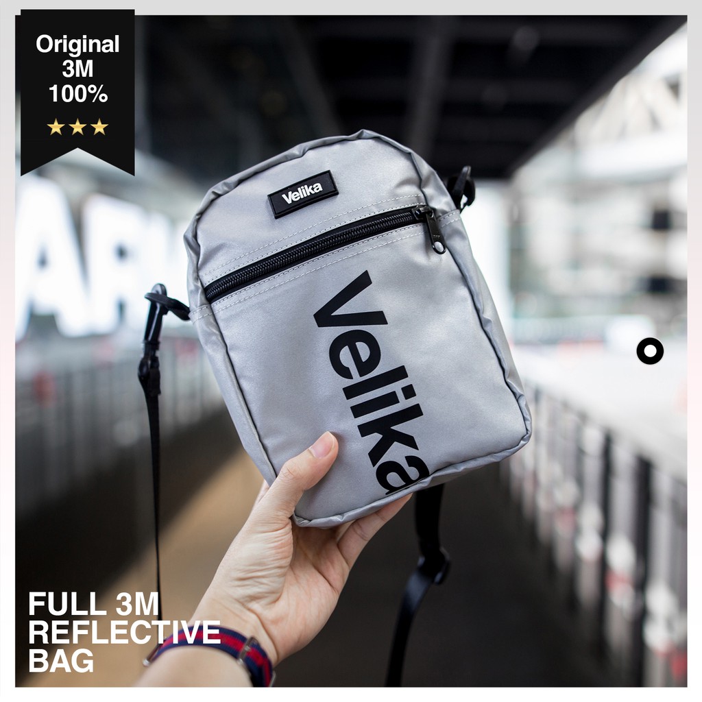 กระเป๋า Reflect สะท้อนแสง - "Full 3M" Reflective Logo Bag | Velika