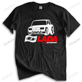 ถูกสุดๆเสื้อยืดลําลอง แขนสั้น พิมพ์ลาย Lada VFTS Autosport Rally WRC 2105 2107 WRC ทรงหลวม แฟชั่นฤดูร้อน สําหรับผู้ชาย แ