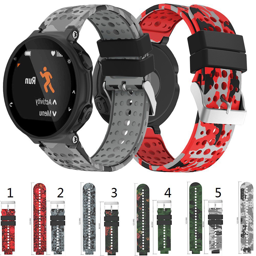 สายรัดนาฬิกาข้อมือ แบบซิลิโคน สำหรับ Garmin Forerunner 235/ 220/ 230/ 620/ 630