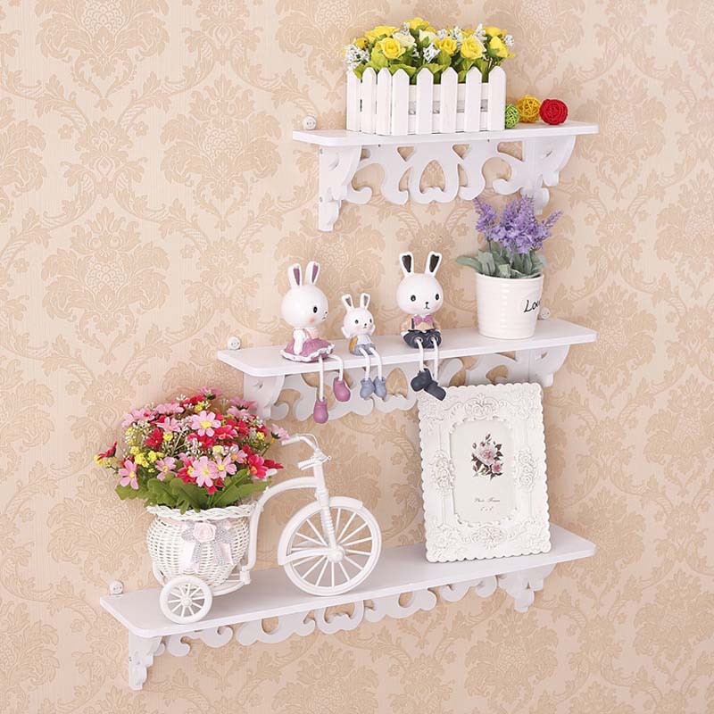 พร้อมส่ง ชุดชั้นวางของติดผนัง 3Pcs/Set ชั้นตกแต่งห้อง - รูปที่ 3