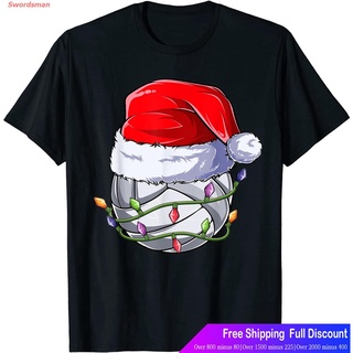 ผ้าฝ้าย 100% เสื้อยืดลำลอง Volleyball Christmas Boy Apparel, Funny Santa Women Girls T-Shirt Short sleeve T-shi