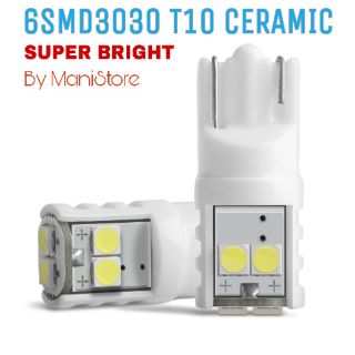 [New!!][1คู่] 6SMD 3030 T10 Ceramic Super Bright!!!