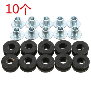 ยาง Grommets 10 ชิ้นสําหรับฮอนด้าซูซูกิคาวาซากิ