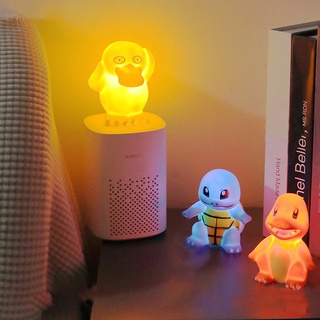 โมเดลฟิกเกอร์ Pokemon Night Light Series Pikachu Psyduck Charmander Squirtle Sleep Night Light น่ารัก ของเล่นสําหรับเด็ก