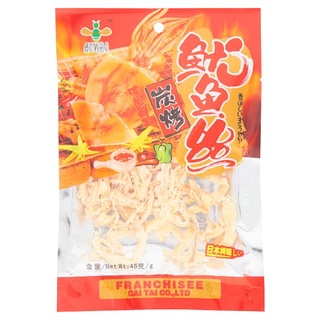 🚚💨พร้อมส่ง!! ผึ้งทอง ปลาหมึกย่างชนิดฝอย 45กรัม Phueng Thong Shredded Grilled Squid 45g