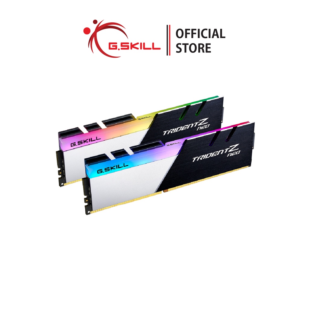 แรมพีซี G.SKILL - DDR4-RAM P/C 32/3600 Trident Z NEO (F4-3600C18D-32GTZN) 16x2 (18-22-22-42)