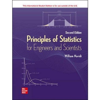 Chulabook(ศูนย์หนังสือจุฬาฯ) |หนังสือ9781260570731PRINCIPLES OF STATISTICS FOR ENGINEERS AND SCIENTISTS (ISE)