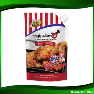 ซอสเคลือบไก่ สูตรบาร์บีคิว 1000 กรัม เพียวฟู้ดส์ Pure Foods Chicken BBQ Glazing Sauce ซอส ซอสหมัก เครื่องปรุง ซอสไก่