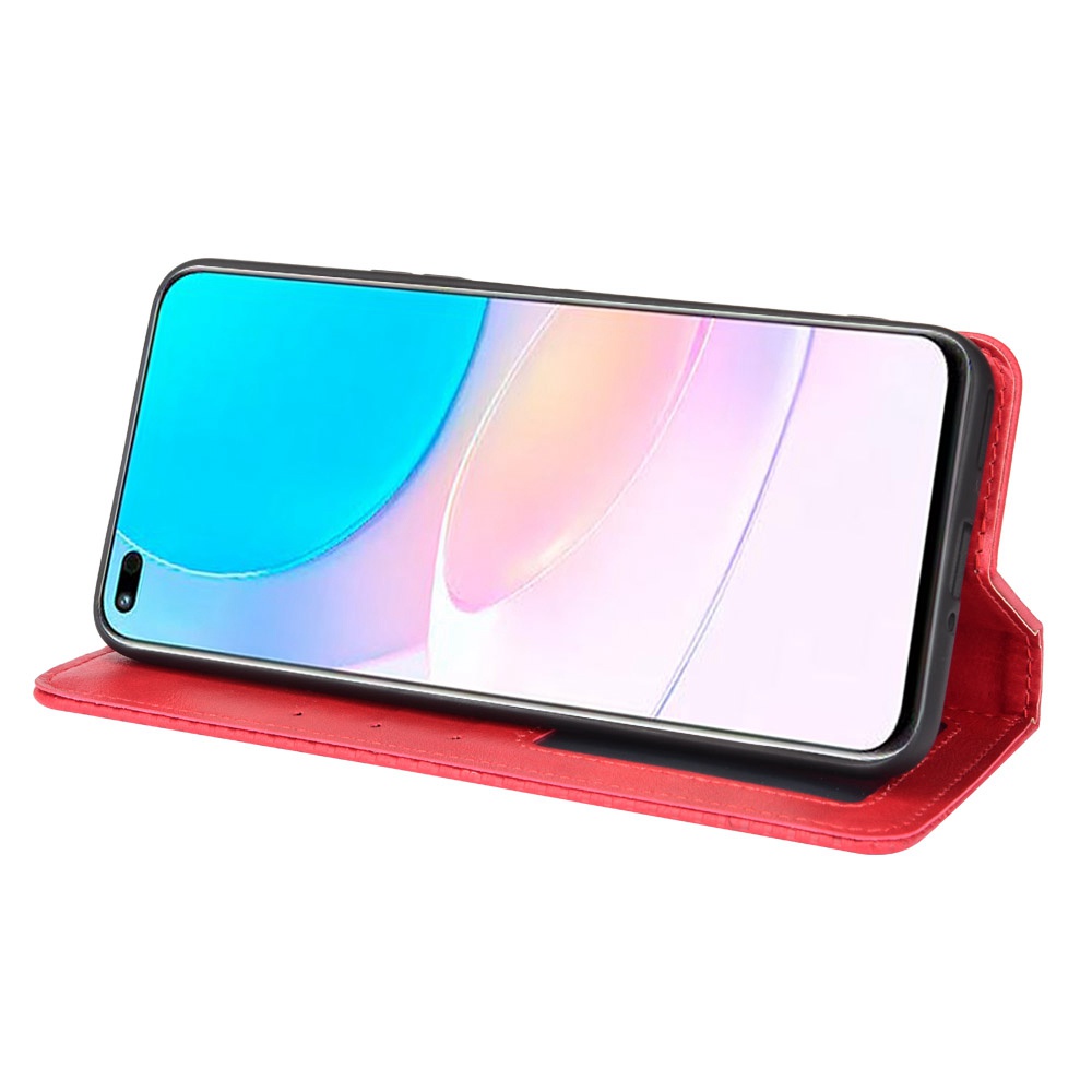 Casing Huawei Nova 8i Vintage Flip Cover Nova8i Magnetic Wallet Case PU Leather Cases Card Holder #8