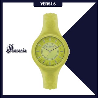 [ของแท้] Versus by Versace นาฬิกาข้อมือ ผู้หญิง รุ่น VERSUS SOQ12-0017 FIRE ISLAND JELLY YELLOW WITH POUCH paurasia