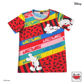 เสื้อแตงโม (SUIKA) - เสื้อยืด Disney ลาย MICKEY MOUSE กราฟฟิคสีแดง (MK.PO-027)