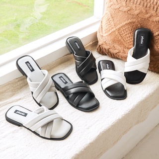 Pluvia MEIDA Sandal Flat Wanita Sendal Teplek Empuk Kekinian Model Korea