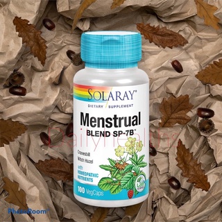 Solaray Menstrual Blend SP-7B Help Provide Menstruation Support 100 VegCaps ดูแลรอบเดือน ประจำเดือน ลดปวดประจำเดือน หญิง