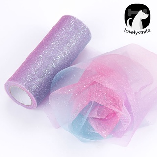 ม้วนผ้า Glitter Tulle สีรุ้งสําหรับตกแต่งเก้าอี้โต๊ะ