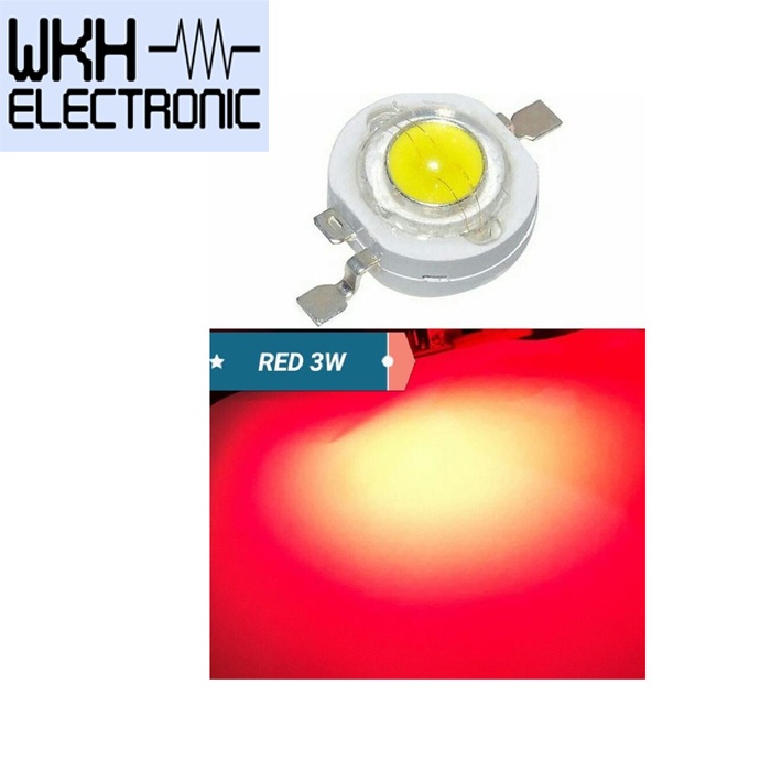 MERAH LED HPL RED LED พลังงานสูง 3W Cool RED Superbright