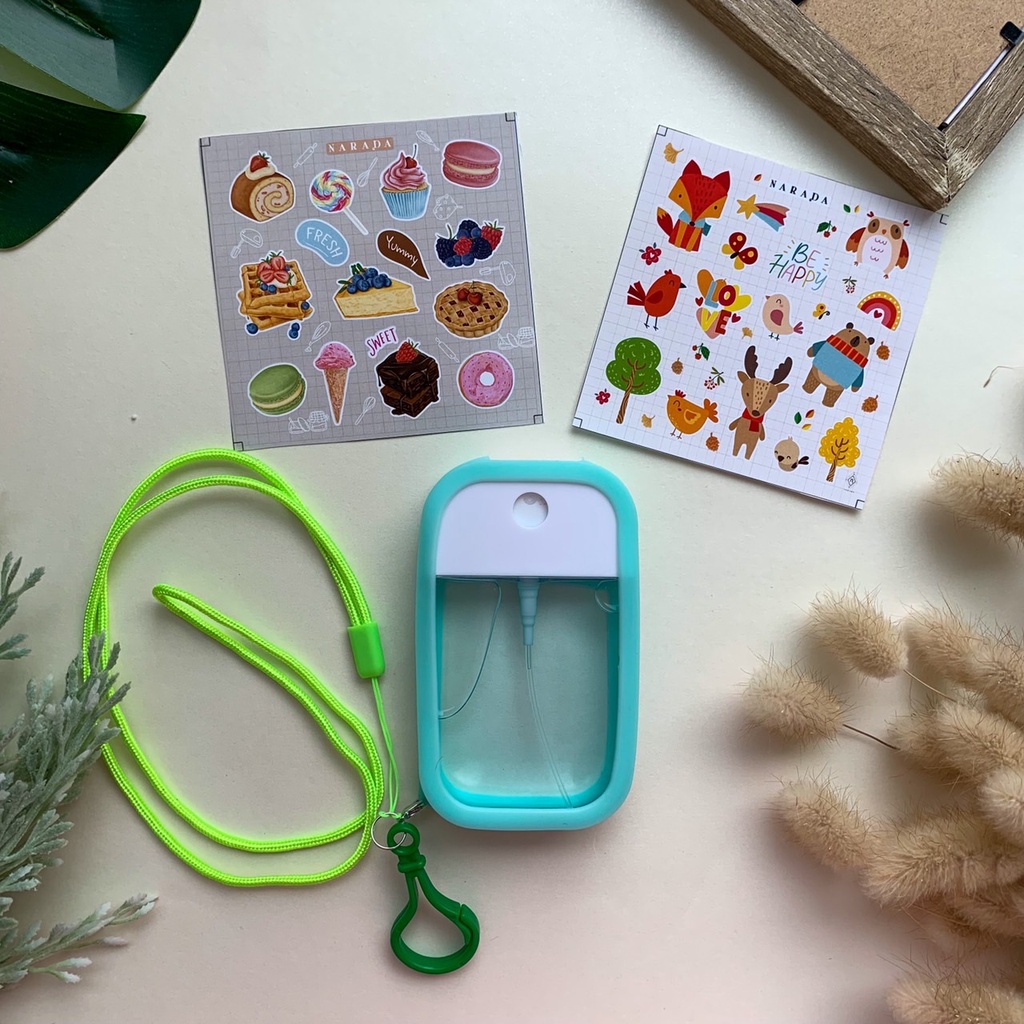 ?เเถมฟรี สติ๊กเกอร์สุดคิ้วท์ ❗✨สเปรย์แอลกอฮอล์ แบบหมุน 50 ml?  by NaradaAsia ?