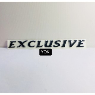 โลโก้คำว่าExclusive ติดรถยนต์Toyotaราคาต่อชิ้น