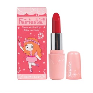 Fairiesta ลิปสติกสำหรับเด็ก 04 : สีแดง Sheer Moisturizing Baby Lip Color 04 : Red Velvet (3.9 g)