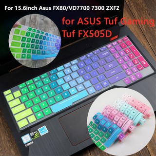 แผ่นซิลิโคนครอบคีย์บอร์ดแล็ปท็อป ขนาด 15.6 นิ้ว สําหรับ ASUS FX80 VD7700 ZXFZ ROG FX63 Tuf Gaming FX505D