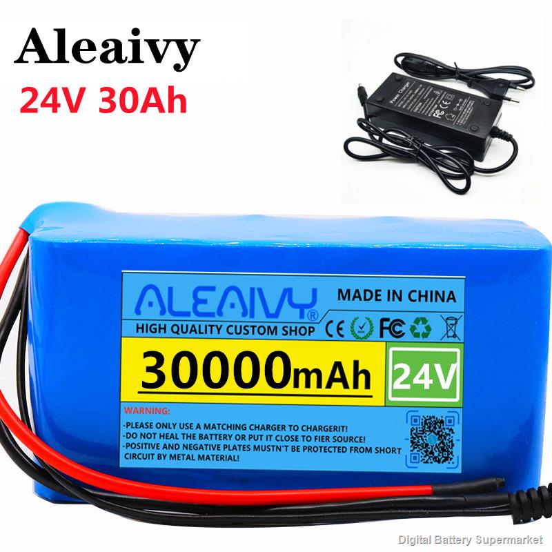 แบตเตอรี่  24V 30Ah 7S3P 18650 Liion Battery Pack 29.4V 30000mAh Electric Bicycle Moped /Electric/Li