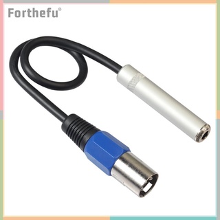 0 . 3 M Xlr 3pin Male To 6 . 35 mm Female สายเคเบิ้ลอะแดปเตอร์เสียงสเตอริโอ