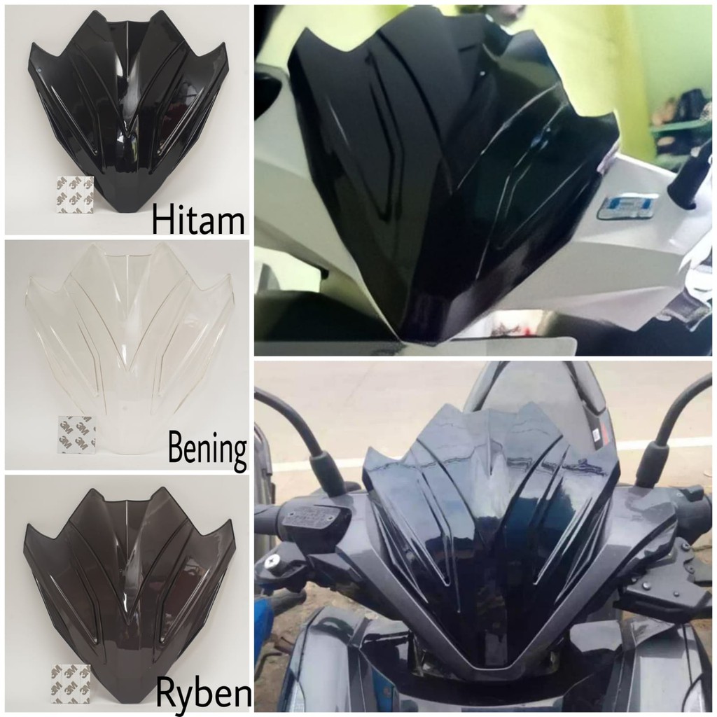 Visor beat fi และ vario ใหม่ 125 150 สีใส สีดํา ryben