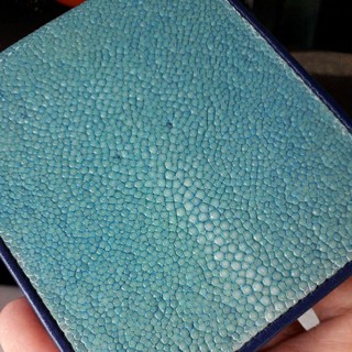 stingray wallet skyblue color A++++ กระเป๋าสตางค์ใบสั้นดระเบนแท้