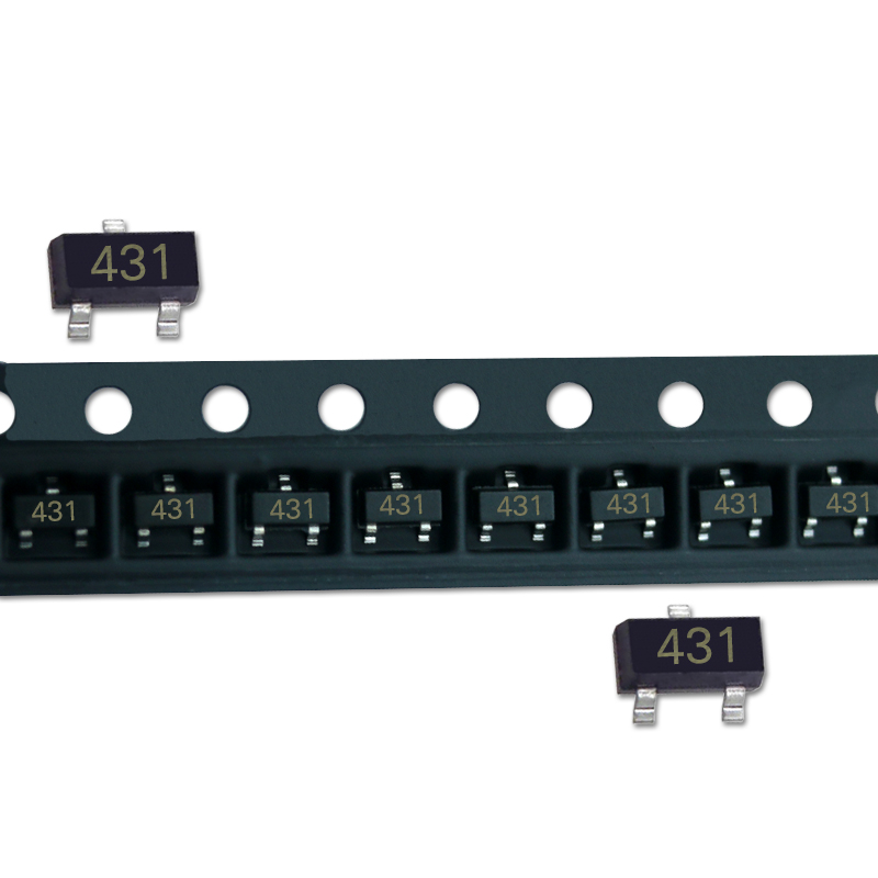 ((20 ชิ้น) Patch Triode TL431 431 การพิมพ์หน้าจอ 431 SOT-23 0.5% เครื่องปรับแรงดันไฟฟ้า Triode
