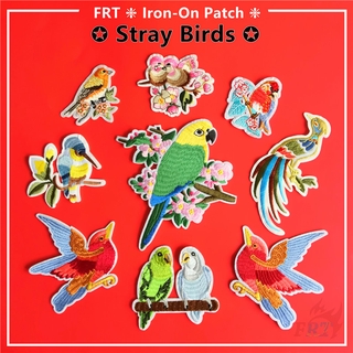 ☸ Stray Birds Series 01 Iron-on Patch ☸ 1Pc Parrot Magpie DIY Sew on Iron on Badges Patches（M - 06348）