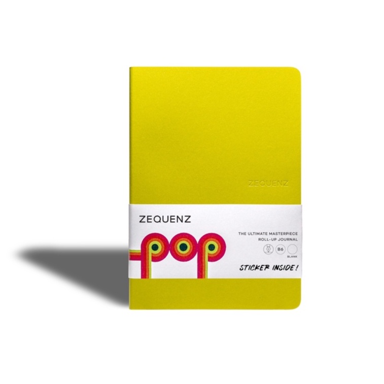 ZEQUENZ POP "Pacman" สมุดโน๊ต Zequenz สีเหลือง