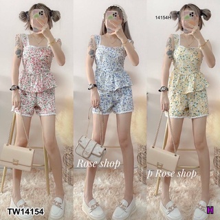 TW14154 New Collection Set 2ชิ้น เสื้อ+กางเกงขาสั้น