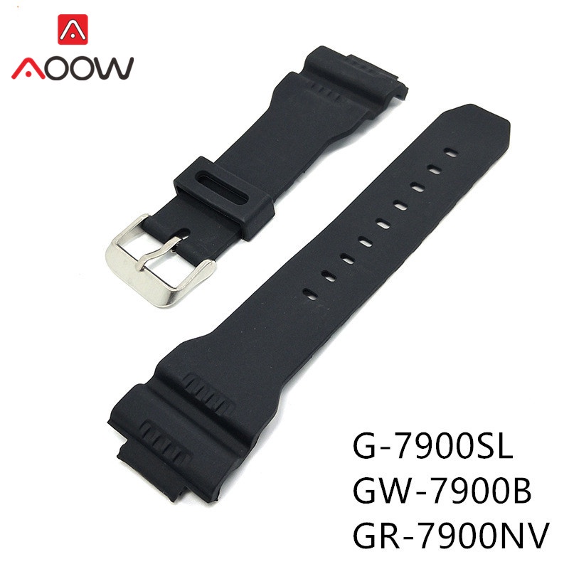 สายนาฬิกาข้อมือหนัง PU แบบเปลี่ยน สําหรับ Casio G-SHOCK G-7900SL GW-7900B GR-7900NV