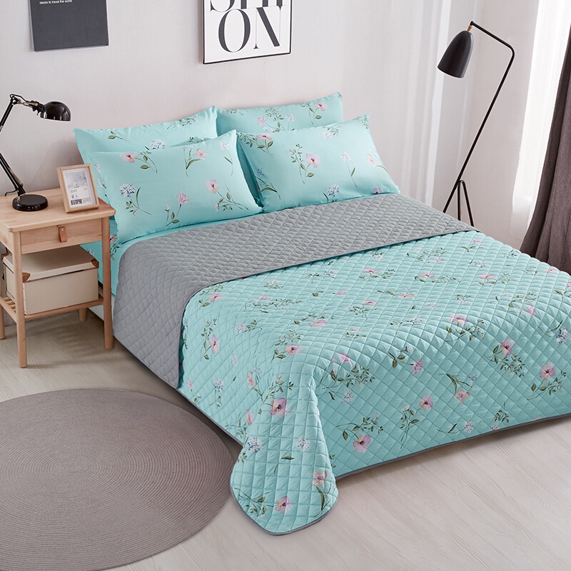🔥ยอดนิยม!! KASSA HOME ผ้าปูที่นอน PRINTING รุ่น ELPB005 ควีนไซส์ ขนาด 5 ฟุต (แพ็ค 5 ชิ้น) สีฟ้า 🚚พิเศษ!!✅