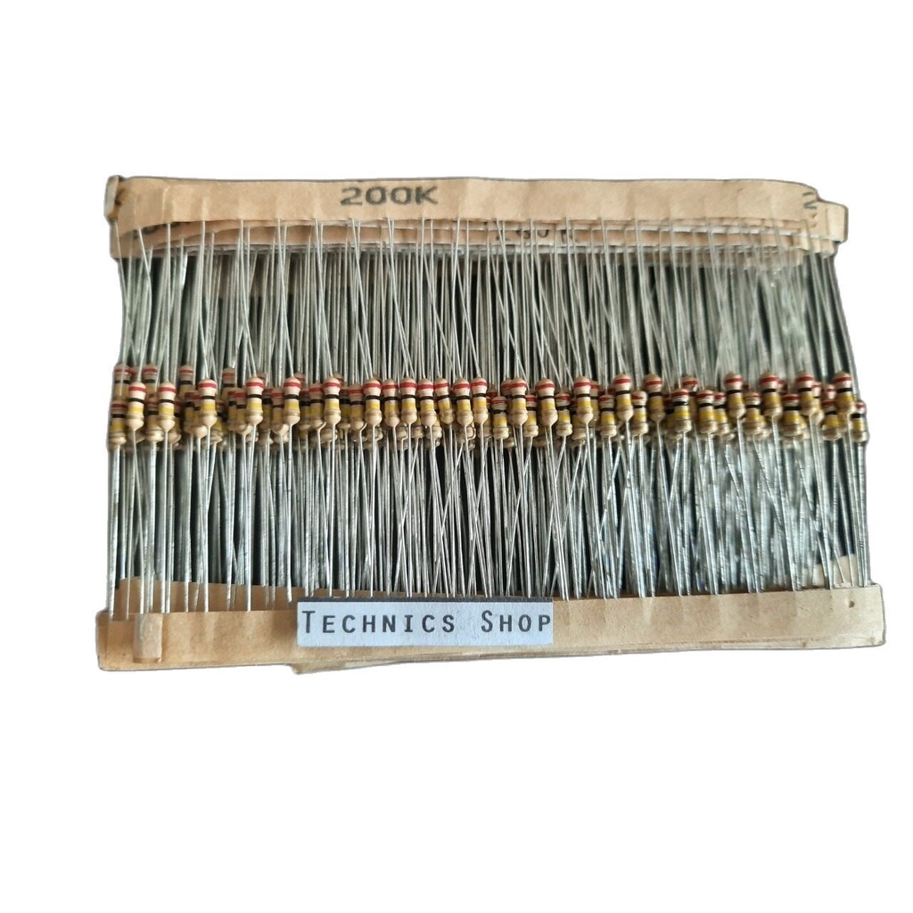 ตัวต้านทาน 200 kโอห์ม 1/4W จำนวน 20 ตัว Resistor 200 KOhm 20 pcs.