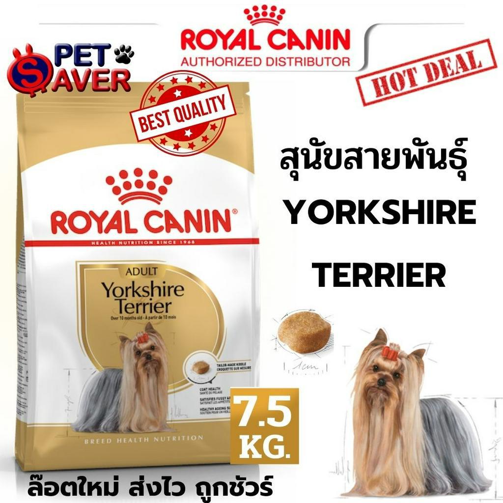 **มีของจริงตามที่ลง** Royal Canin Yorkshire Terrier Adult 7.5kg สำหรับสุนัขโตพันธุ์ ยอร์คเชียร์ 7.5 kg