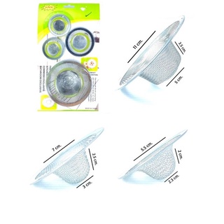 ตะแกรงกรองซิงค์ 👉รุ่นรูถี่👈 มี 4 ขนาด ตะแกรงกรองเศษอาหาร ที่กรองเศษอาหาร ตะแกรงกรองซิงค์ล้างหน้า ทำจากสแตนเลส฿29