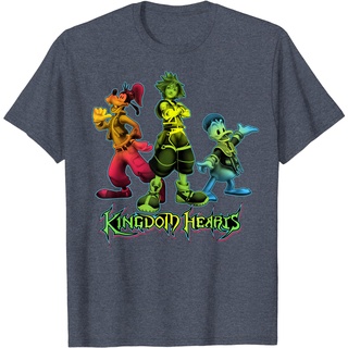 คอลูกเรือเสื้อยืดลําลอง แขนสั้น พิมพ์ลาย Disney Kingdom Hearts คุณภาพสูง สไตล์เกาหลีS-5XL