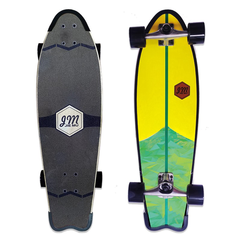 ร้านสเก็ตบอร์ดออนไลน์ที่ดีที่สุด Custom 7 Ply Maple Wood Skateboard SurfSkate board CX4 surfskate