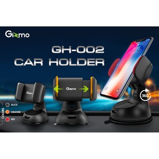 GH-002 – Gizmo Car Holder ที่ยึดมือถือในรถยนต์ รุ่น GH-002 สี ดำเทา/ส้ม/แดง