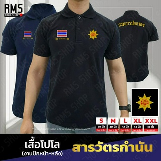 เสื้อโปโล สารวัตรกำนัน งานปักหน้า-หลัง (PL-ASSKAMNAND001)