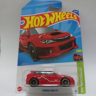 รถเหล็ก Hotwheels SUBARU WRX STI สีแดง (ib015)