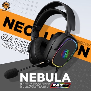 หูฟังเกมมิ่ง Neolution E-Sport รุ่น NEBULA  มีตัวปรับ Volume Sound มีไมโครโฟน ระบบสเตริโอ มีไฟ RGB