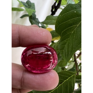Synthetic Ruby 80 carats 20x27mm