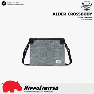 กระเป๋า ⌇ Herschel ⌇ รุ่น Alder ⌇ สี Raven Crosshatch ⌇ สินค้าของแท้ 100% จากตัวแทนจำหน่ายโดยตรง