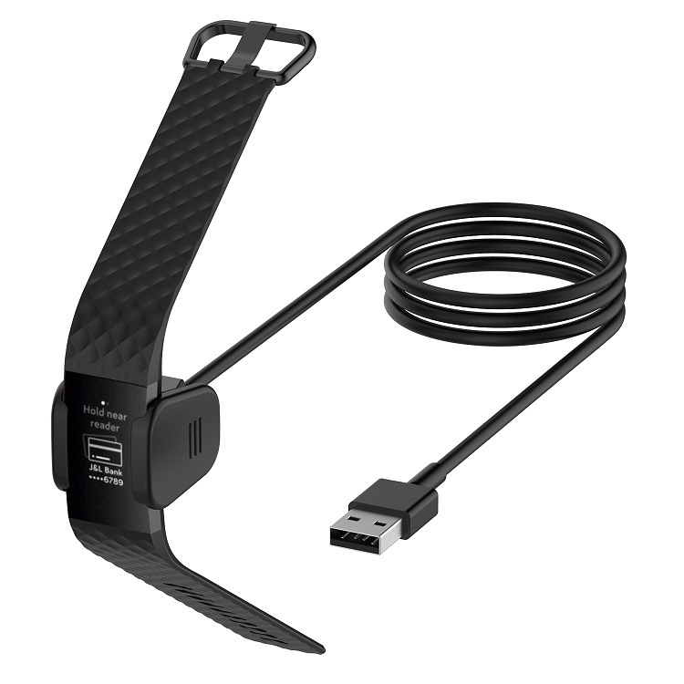 สายชาร์จ USB 1M สำหรับ Fitbit Charge 2 3 4