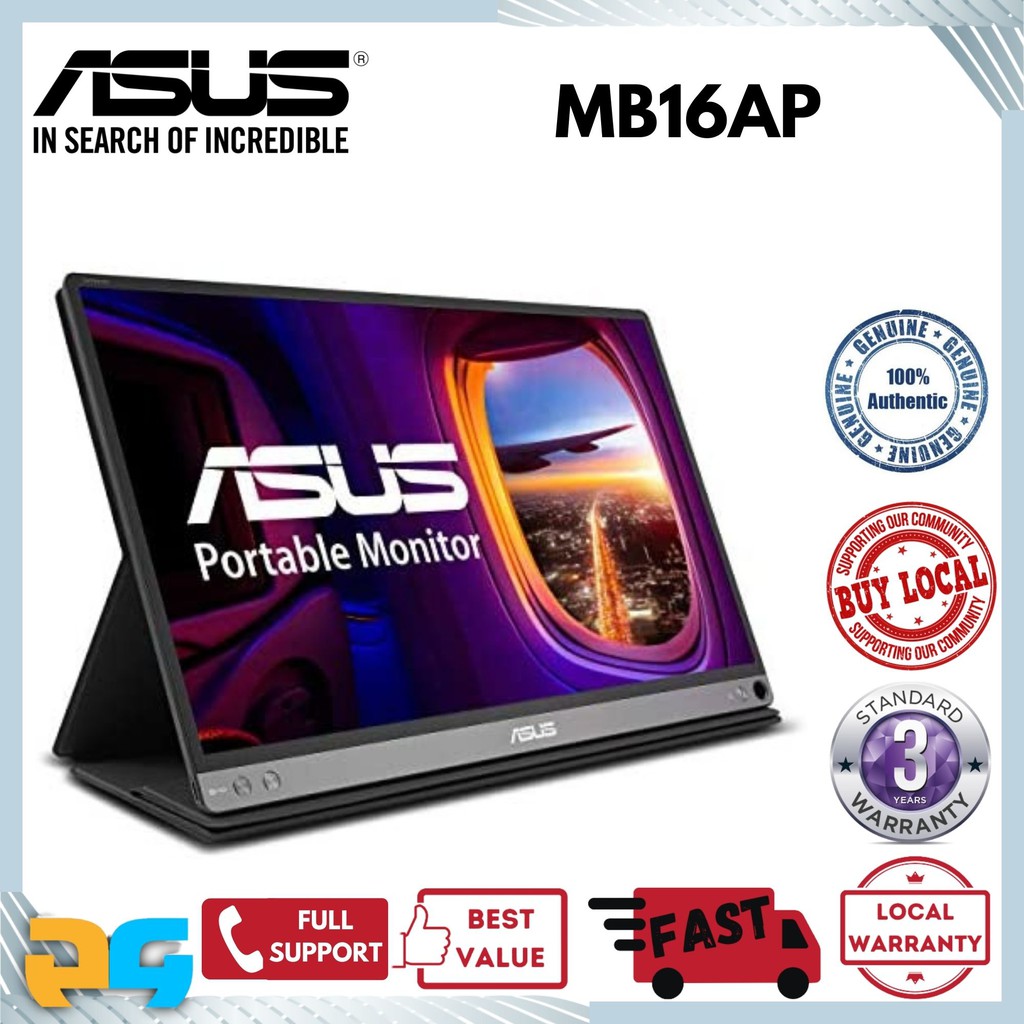 ASUS ZenScreen GO MB16AP Portable USB Monitor - 15.6-inch, Full HD ...