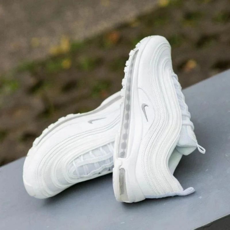 Nike AIR MAX 97 TRIPLE WHITE ของแท้ พรีเมี่ยม
