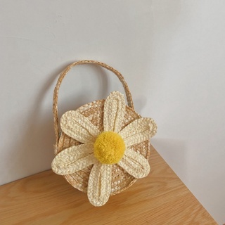 กระเป๋าสานเดซี่ Daisy สไตล์ญี่ปุ่น (พร้อมส่งจากไทย) ดอกเดซี่น่ารักมากก