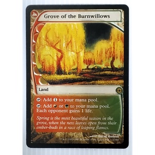 MTG Card Black Core - Legacy Set - Land - Grove of the Burnwillows 176/180 (Magic: The Gathering - English Proxy Card)