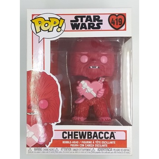 Funko Pop Star Wars - Chewbacca [With Heart] #419 (กล่องมีตำหนินิดหน่อย)